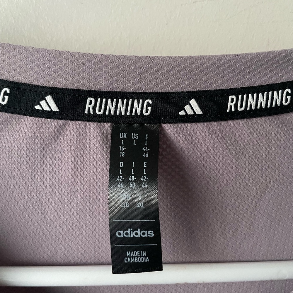 Adidas Light Purple Long Sleeve Top - Picture 3 of 7